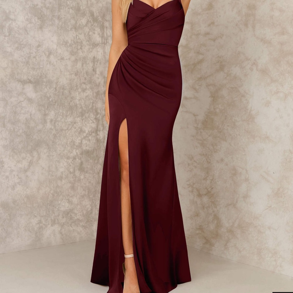 Bridal Dress Maroon